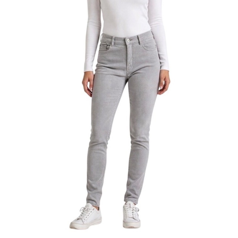 LOFT Modern Skinny Corduroy Pants Womens 28/6 Taupe Grey‎ Stretch Trousers
